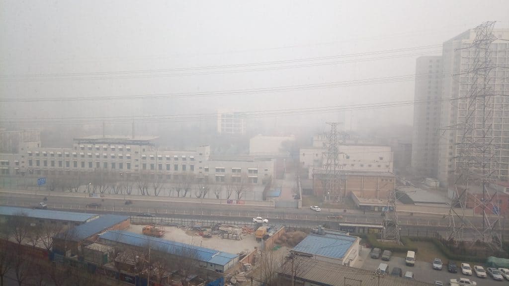 The view outside my window. Visability: three blocks, at most.